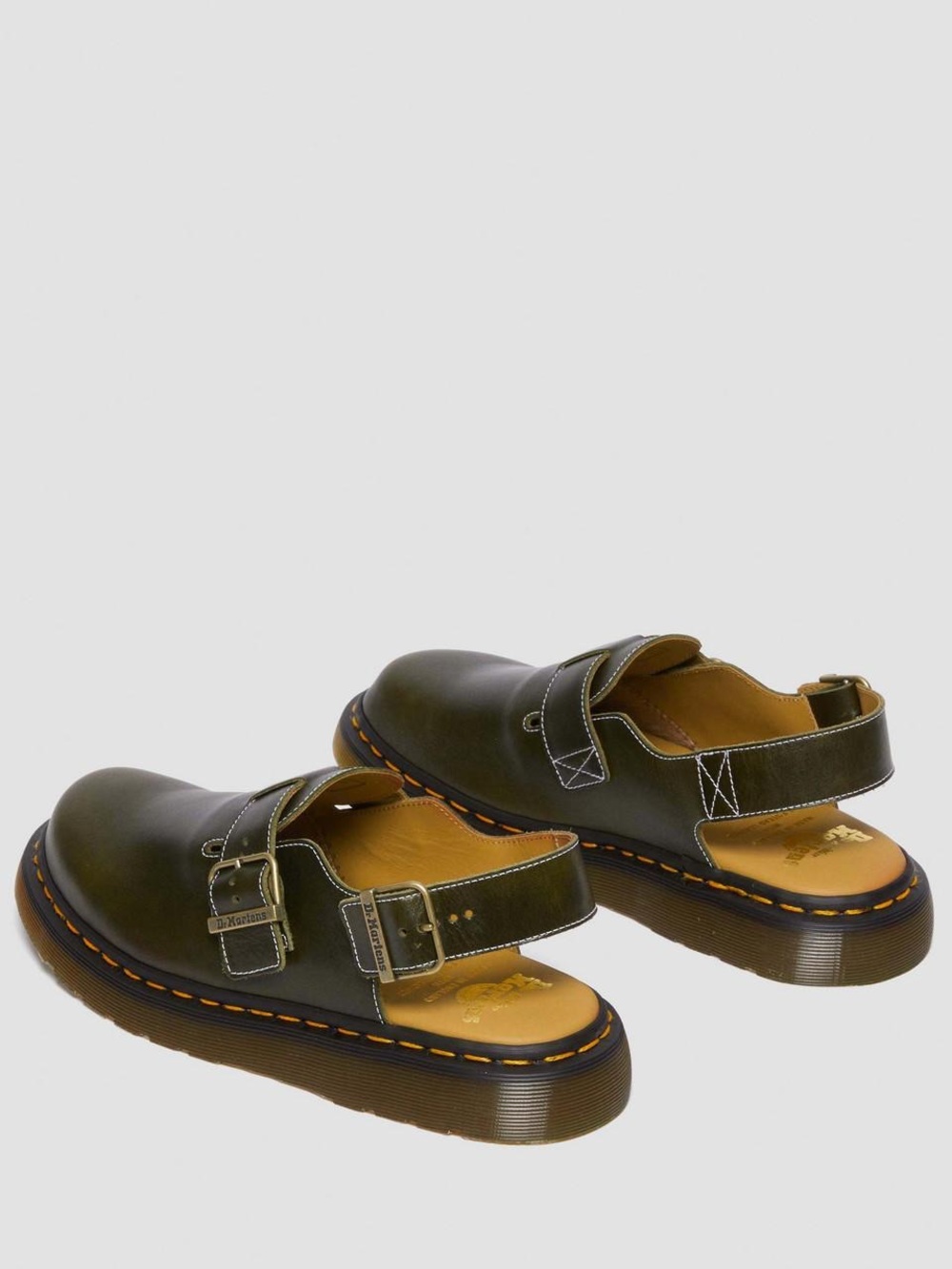 Dr. Martens unisex  black Leather Monk-Strap Slingback Shoe - Picture 4 of 10